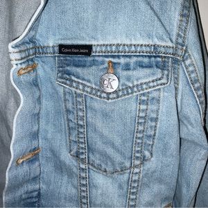 Calvin Klein Jean jacket light wash size Small